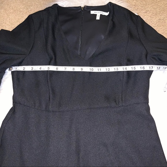 AVEC LES FILLES Black Long Sleeve Crepe Dress 8 - Picture 7 of 12